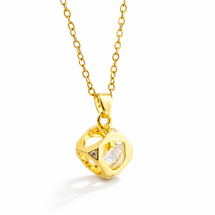 Aurelia Prism Lock Pendant Necklaces