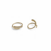 Spiral Bling Hoops