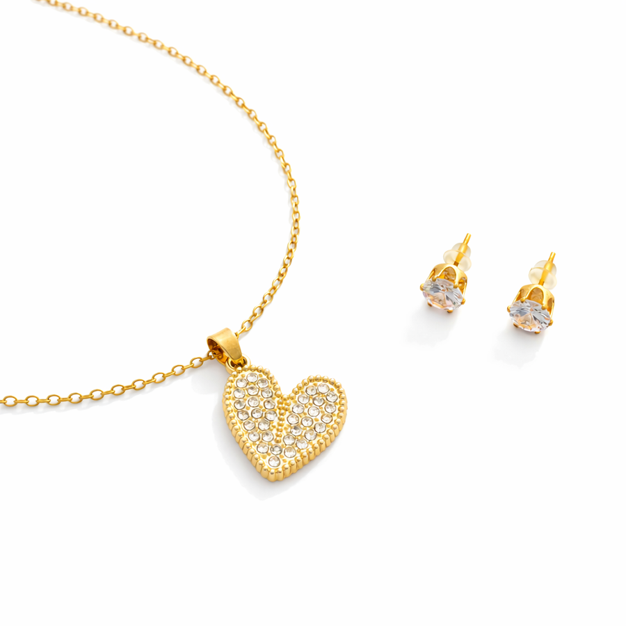 Crystal Embrace Heart Set
