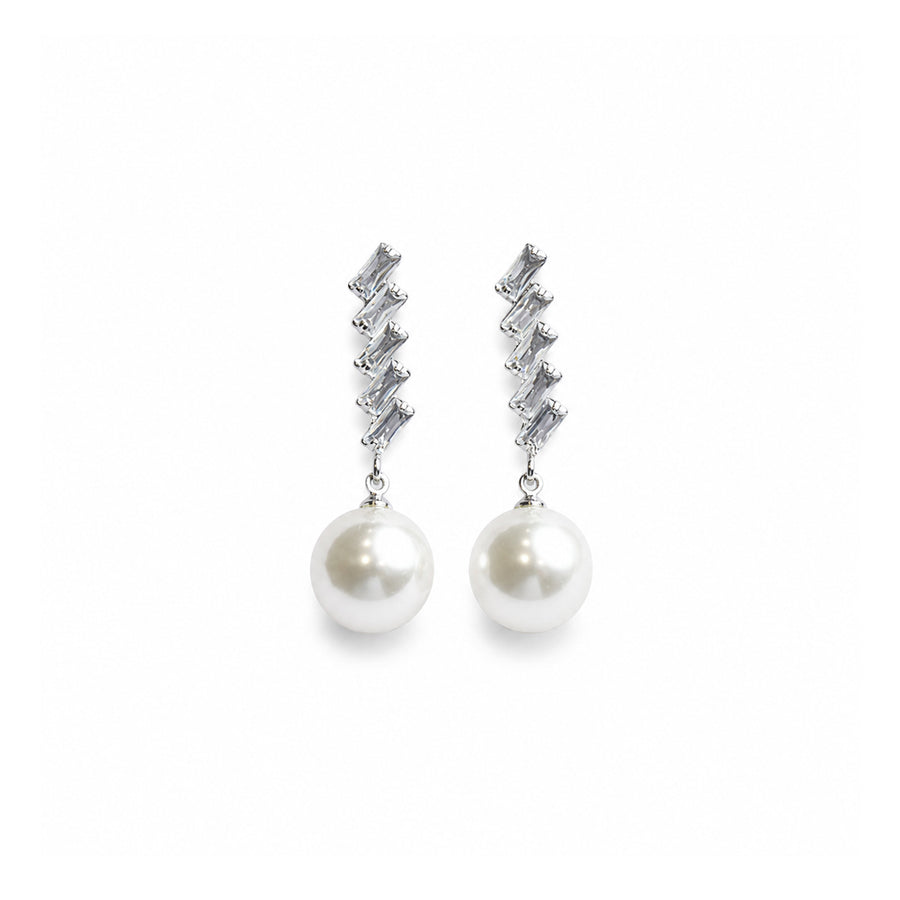 Studded Pearl Danglers