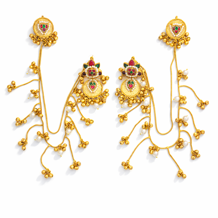 Rajkumari Bridal Kashmiri Latkan Earrings