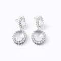 Pear Drop Glam Stud Earrings