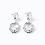 Pear Drop Glam Stud Earrings