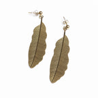 Feather Drop Earrings