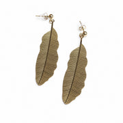 Feather Drop Earrings