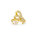 Zaria Crystal Wrap Adjustable Ring