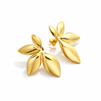 Golden Petal Bloom Earrings