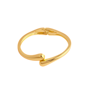 Golden Bloom Floral Cuff Bracelet