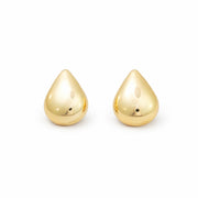 Sleek Gold Teardrop Studs