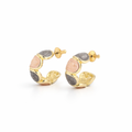 gold plated vintage hoop Earrings