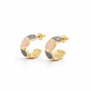 gold plated vintage hoop Earrings