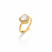 Crystal Heart Promise Ring