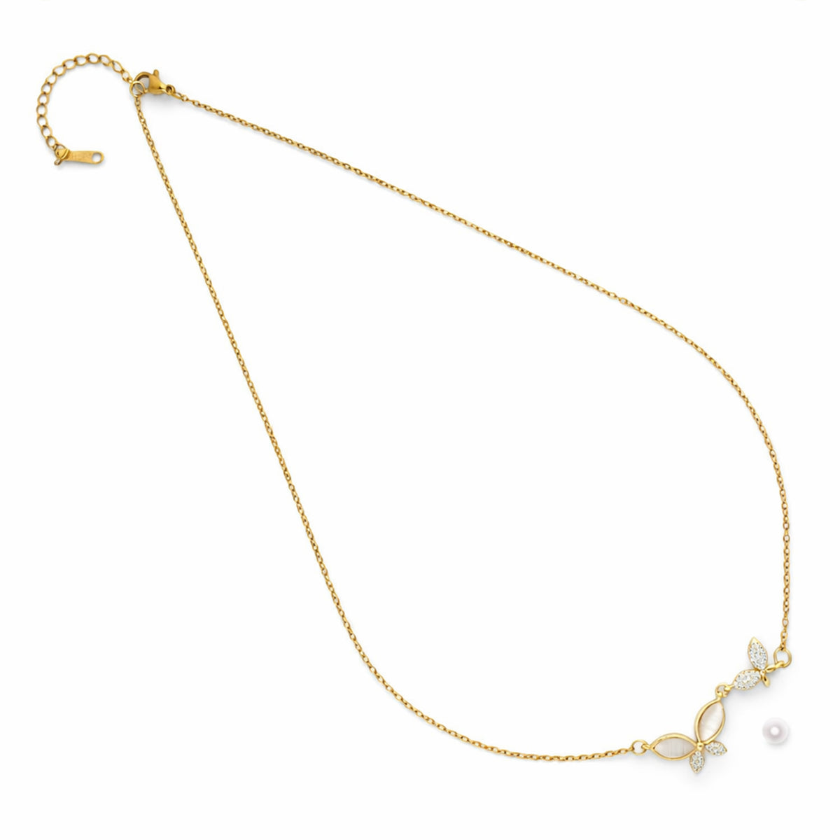 Minimal Wing Charm Chain with pendant
