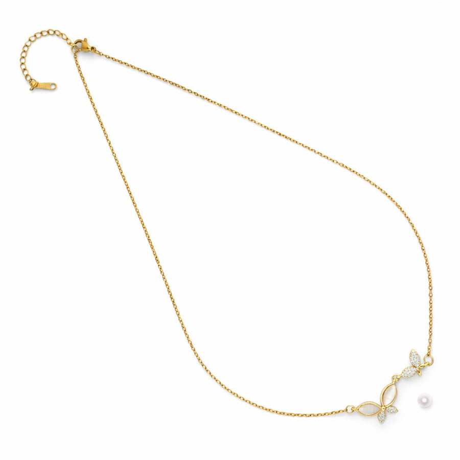 Minimal Wing Charm Chain with pendant