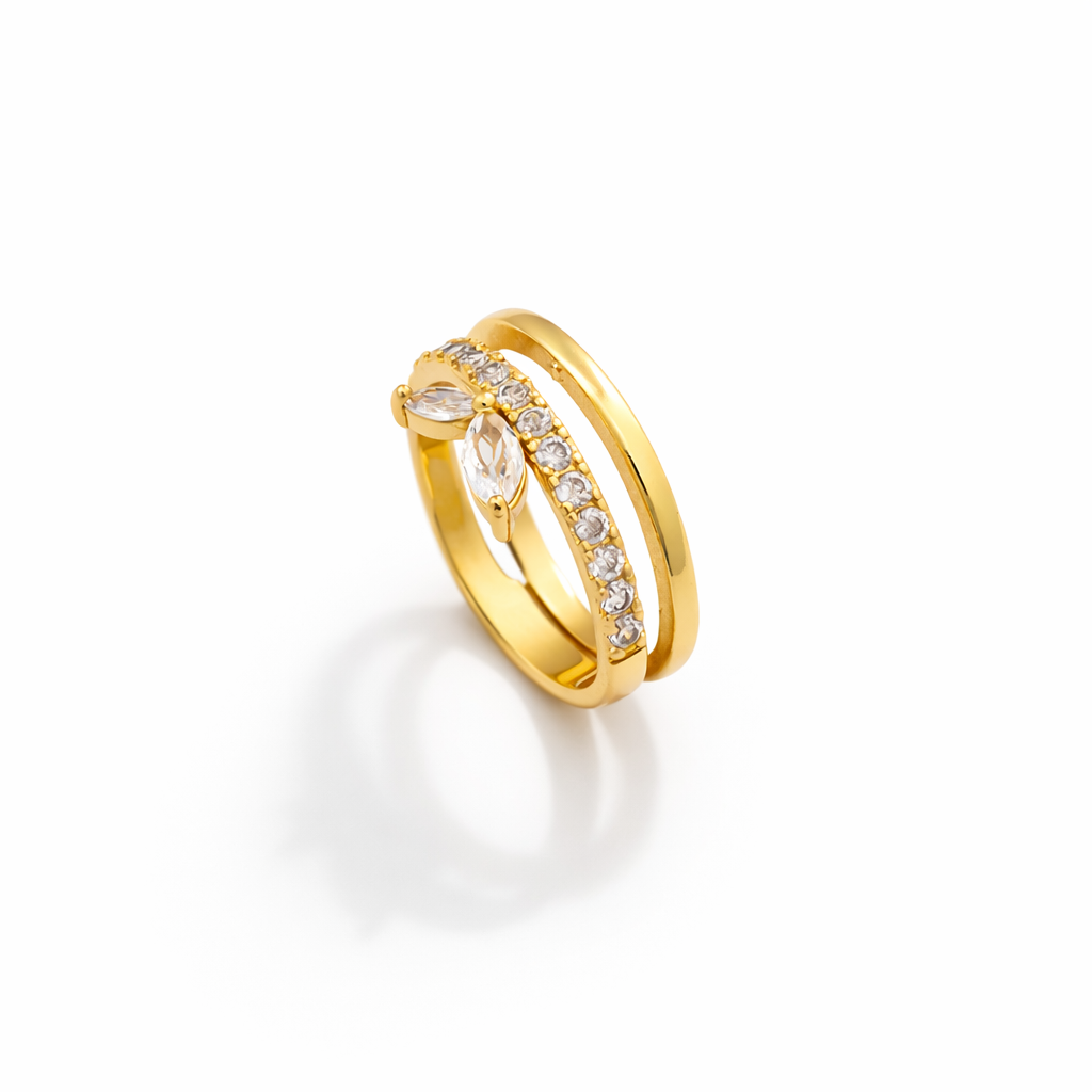 Luna Layered Adjustable Ring