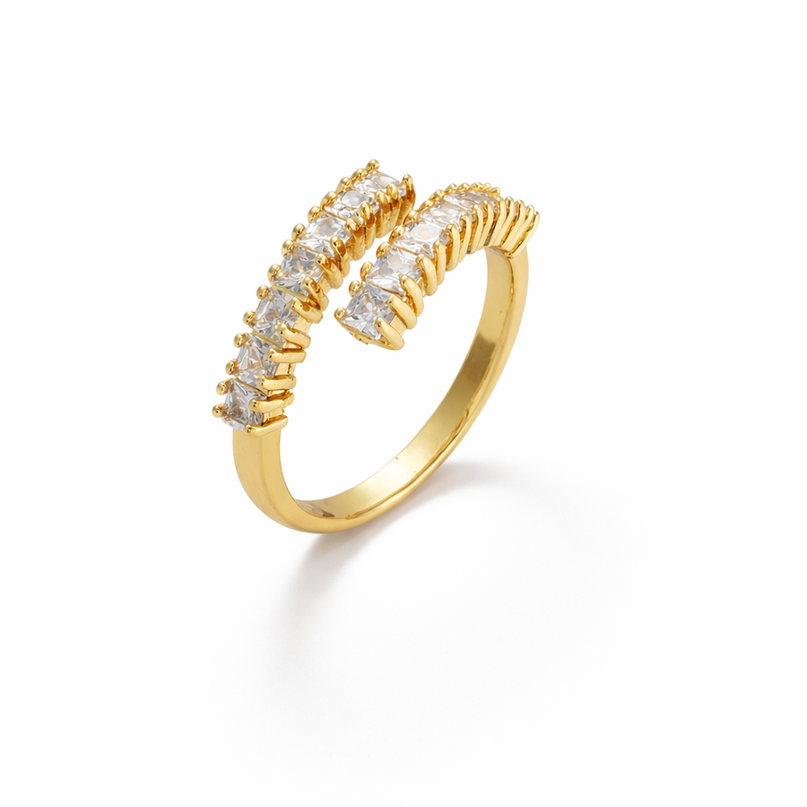 Twin Row Spark Adjustable Ring