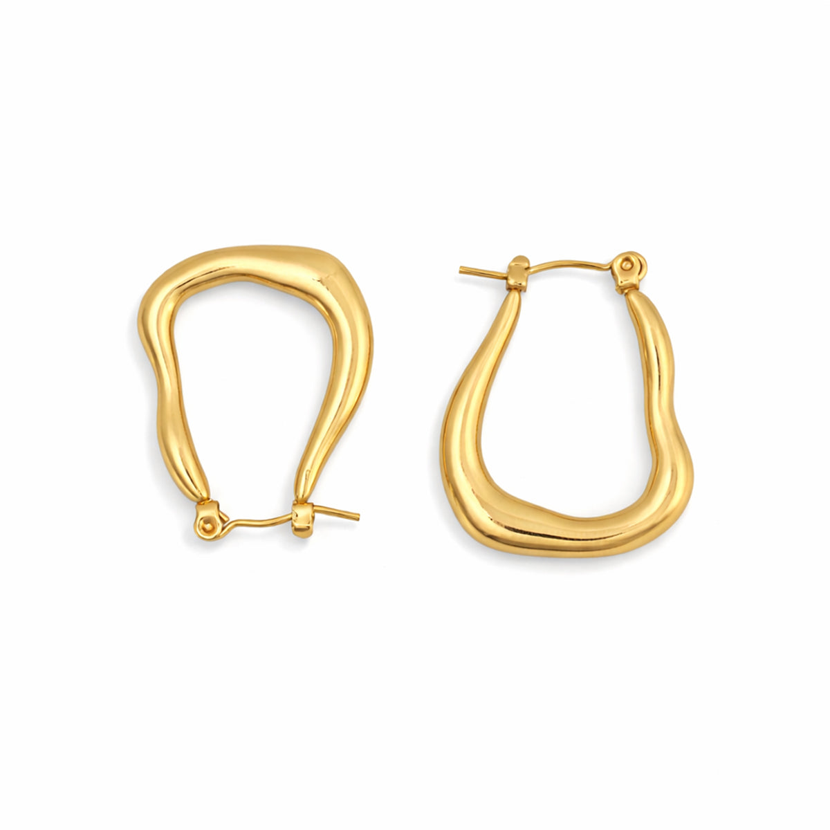 Fluid Hoop Earrings