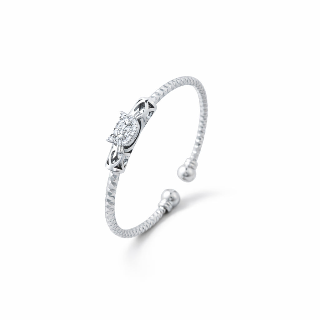 Celeste Silver Bangle