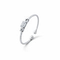 Celeste Silver Bangle