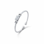 Celeste Silver Bangle