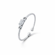 Celeste Silver Bangle