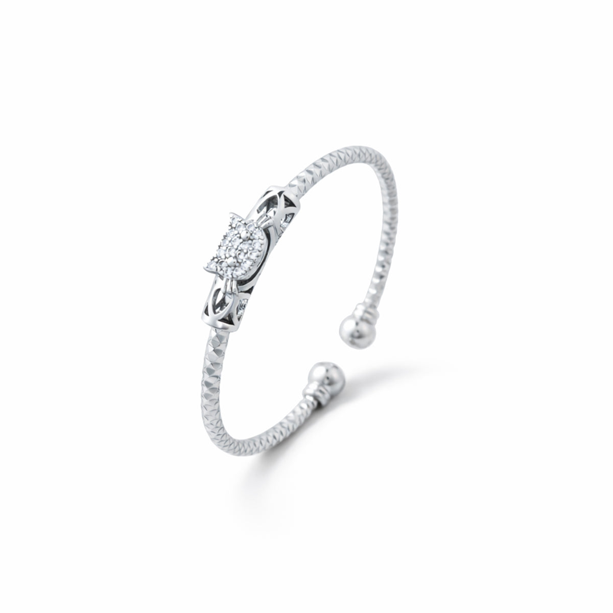 Celeste Silver Bangle