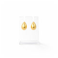 Gold Plated Teardrop Stud Earrings
