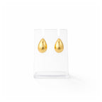 Gold Plated Teardrop Stud Earrings