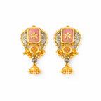 Gulbahar Gold Oxidised Kashmiri Earringss