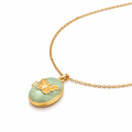 Green Forever Bloom Memory Locket