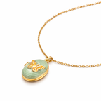 Green Forever Bloom Memory Locket