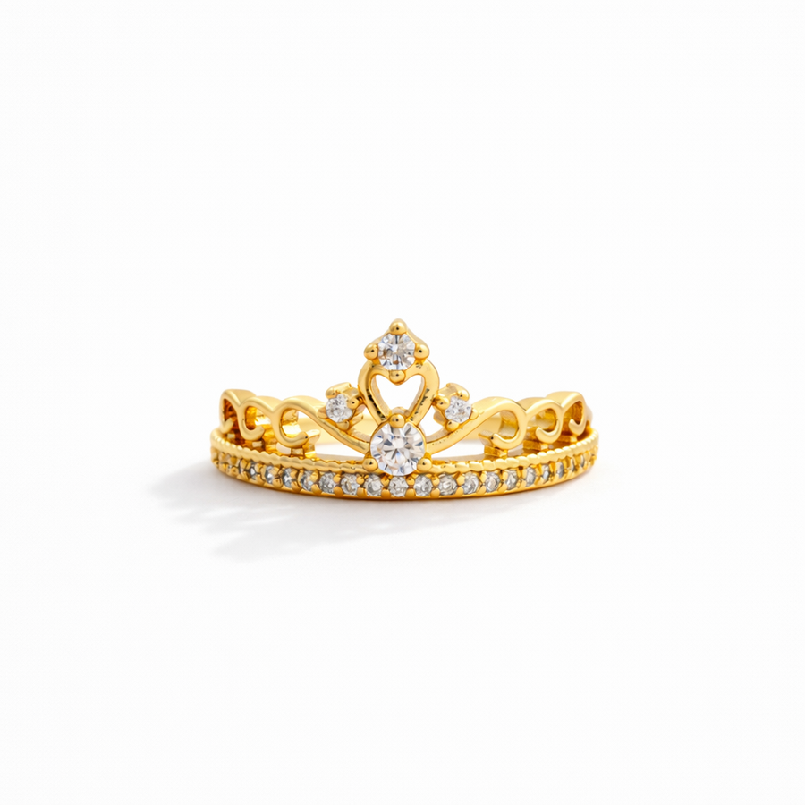 Shahi Crown CZ adjustable Ring