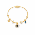 Evil Eye Charm Bangle