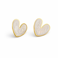 Enameled heart shaped Earrings