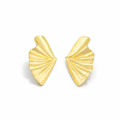 Fan Flair Gold Earrings
