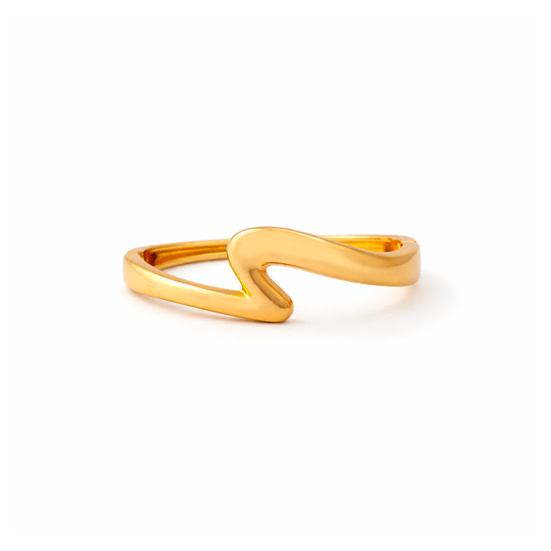 Luna Open Cuff Gold Bracelet