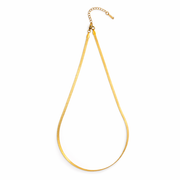 Luxe Flat Gold Chain with pendant