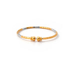 Regal Ripple Gold Statement Bangle
