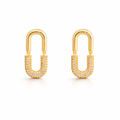 Urban Gleam U-Hoop Earrings