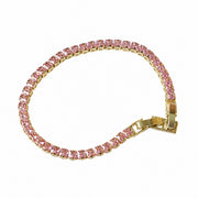 Pink Ice Tennis Bracelet