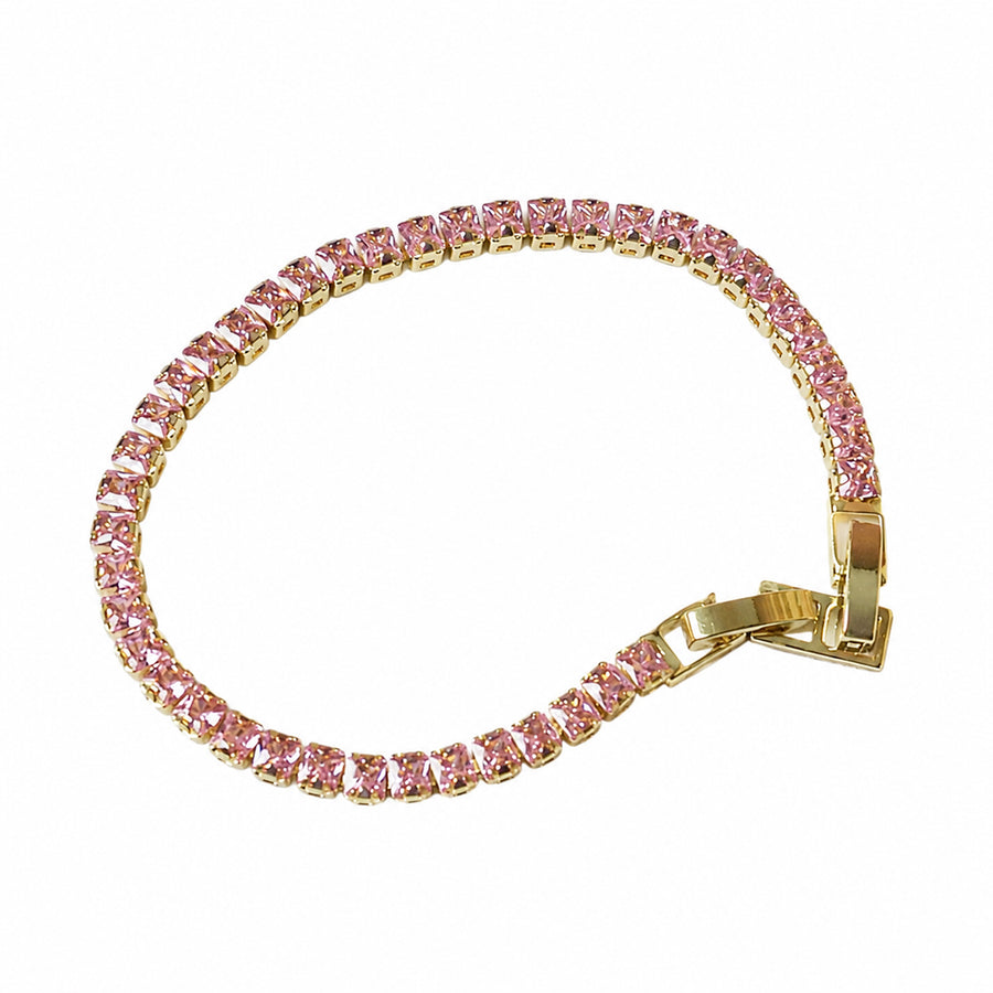 Pink Ice Tennis Bracelet