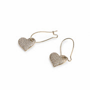 Gold Heart Hoops