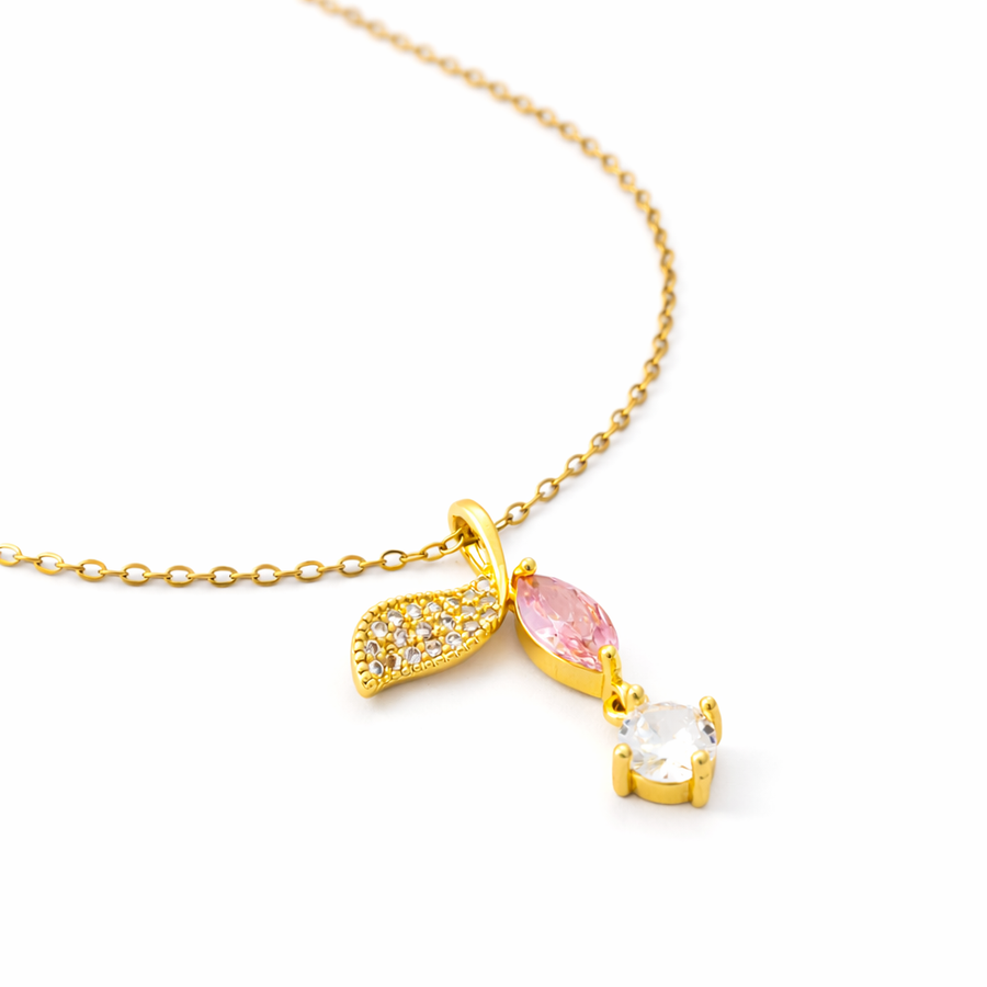tulip petal chain with pendant