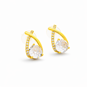 Glimmer Cross Bling Minimal Earrings