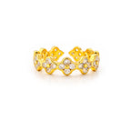 Celestia Petal Sparkle Statement Ring