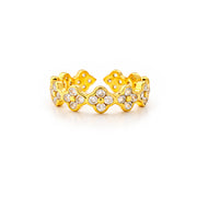 Celestia Petal Sparkle Statement Ring