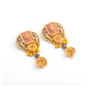 Gulbahar Gold Oxidised Kashmiri Earringss