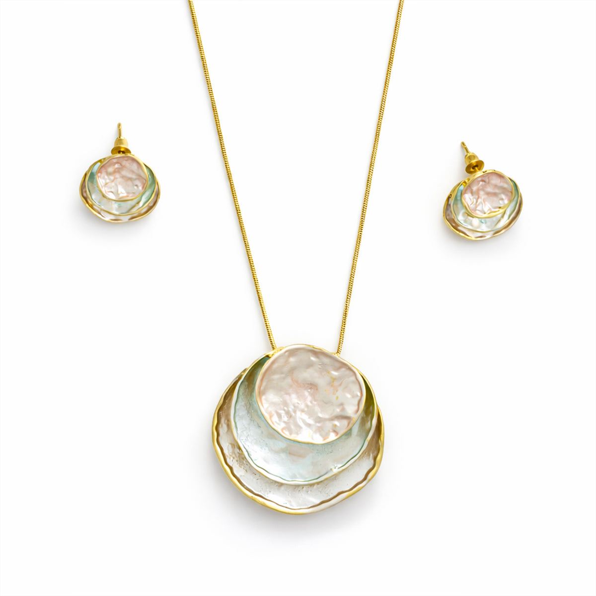 Opal Sheen Pendant Set