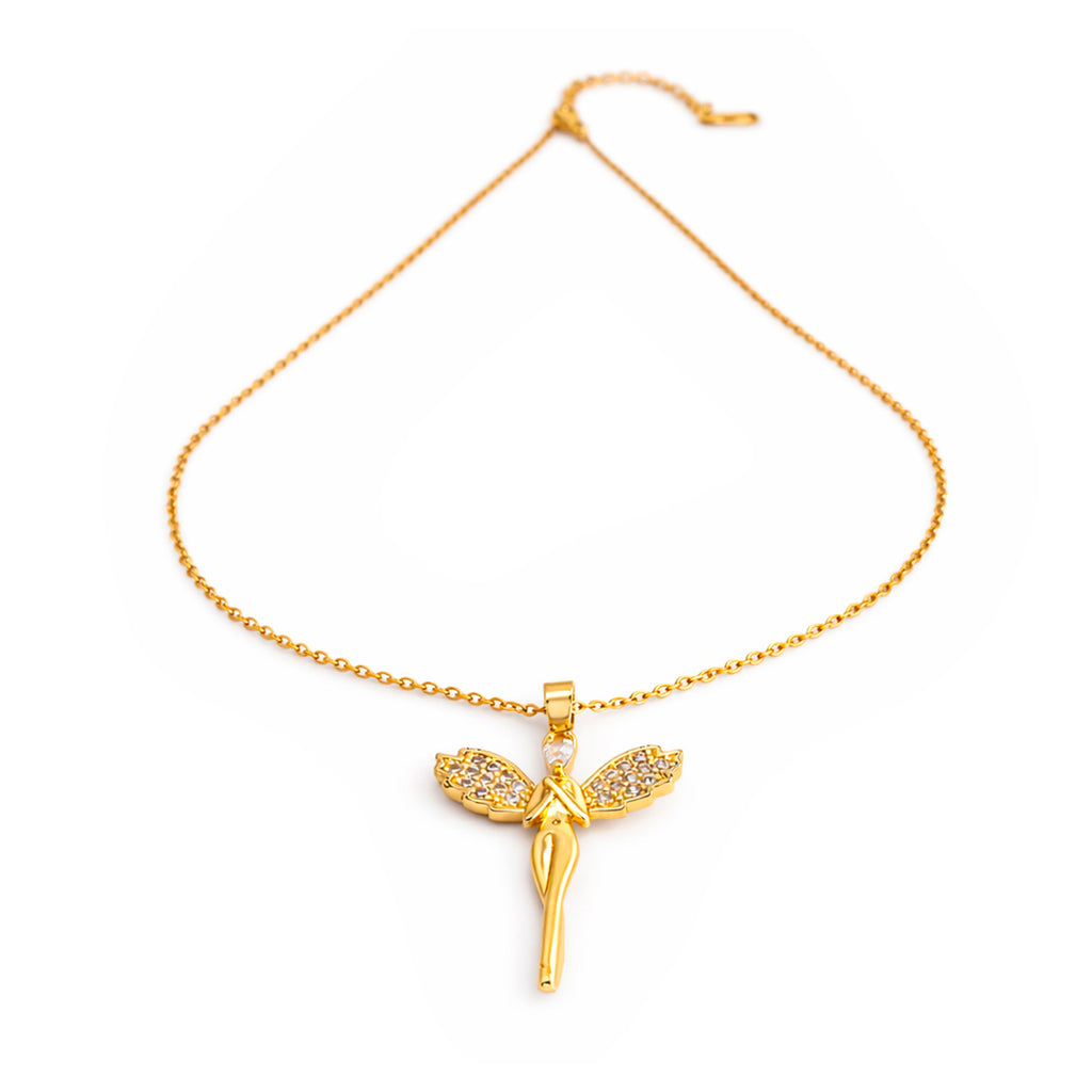Luxury Gold Guardian Angel chain with pendant
