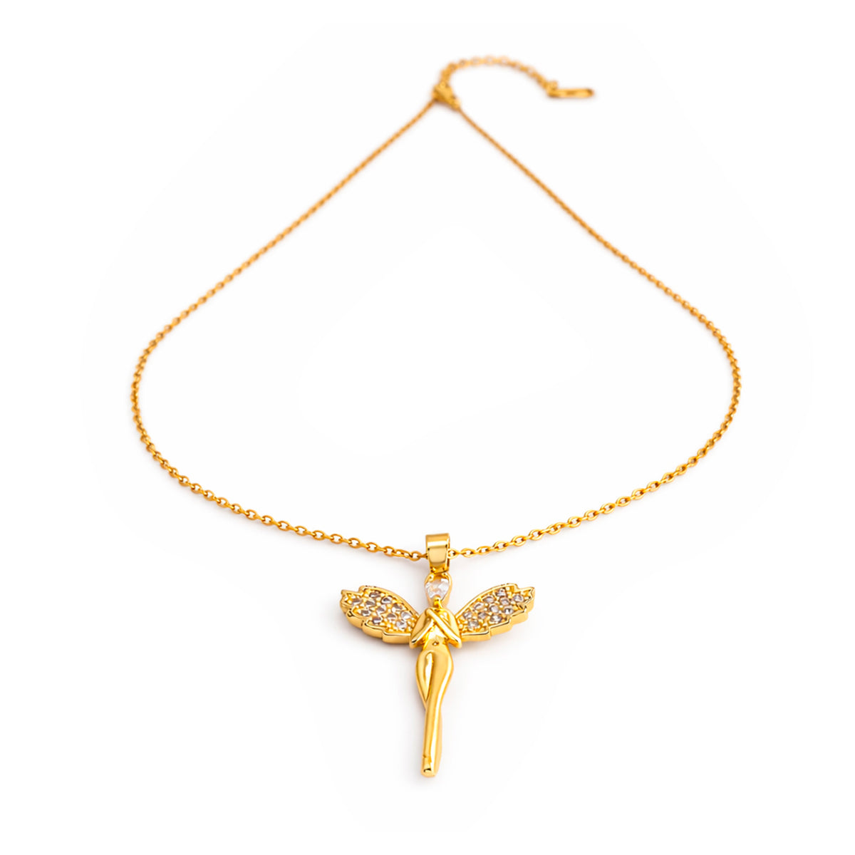 Luxury Gold Guardian Angel chain with pendant